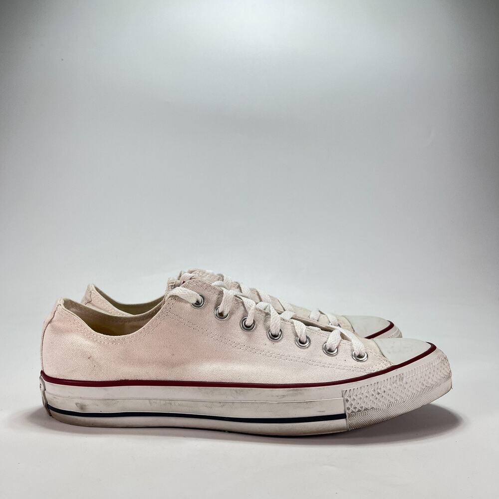 Converse Chuck Taylor All Star White Low Top Sneakers Shoes M7652 Men's Size 11